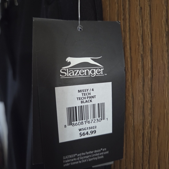 Slazenger Black Tech Pants - Picture 2 of 4